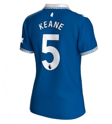 Everton Michael Keane #5 Replika Hjemmebanetrøje Dame 2023-24 Kortærmet
